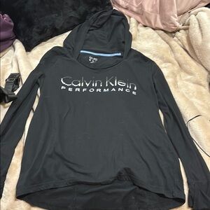 Calvin Klein Gray Long Sleeve Relaxed Hoodie